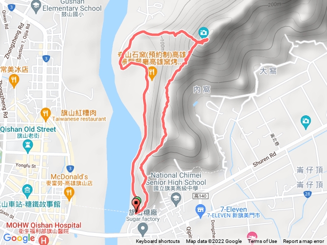 旗尾山一上三下