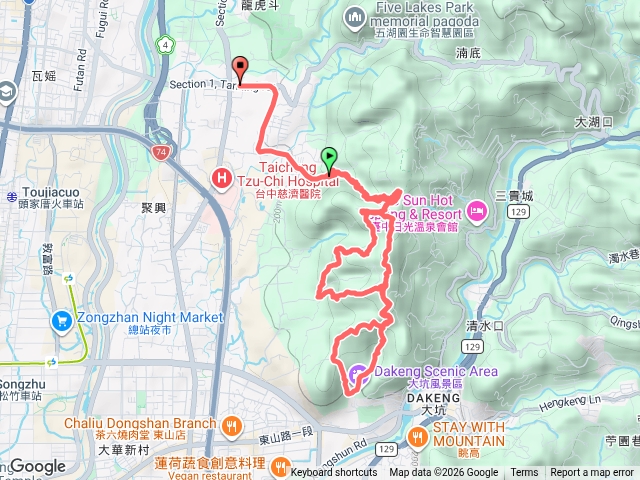 風洞石步道，大坑6／7／9／9-1步道預覽圖