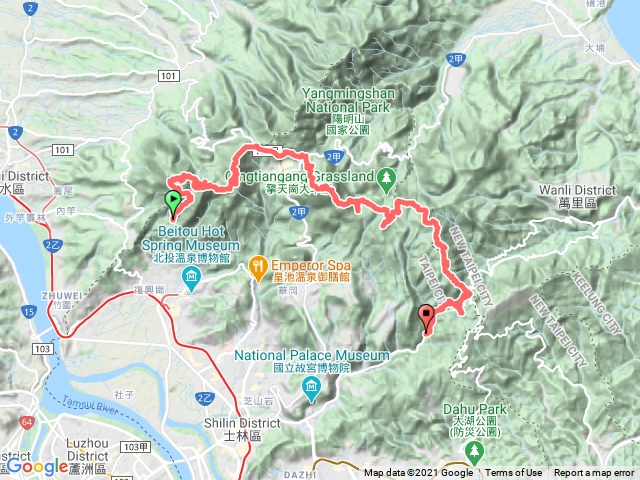 陽明山西東大縱走