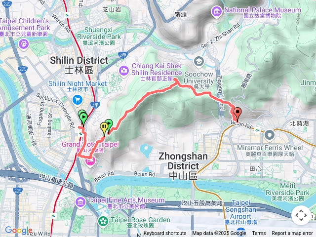 劍潭山到劍南站