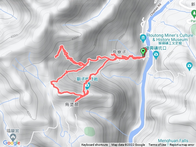 2022-08-03瑞芳侯硐知性之旅(柴寮古道 -獅子嘴奇岩 -烏塗窟山-烏塗窟入口-烏塗窟庄入口O型)