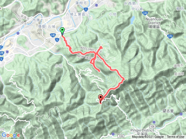 百福車站大絕壁泰安瀑布姜子寮山汐止