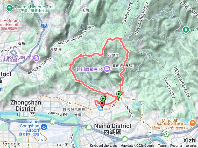 內湖雙心縱走（捷運內湖站-文德站）預覽圖