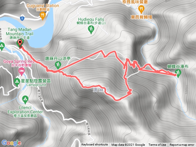 唐麻丹山步道接蝴蝶谷（裡冷）