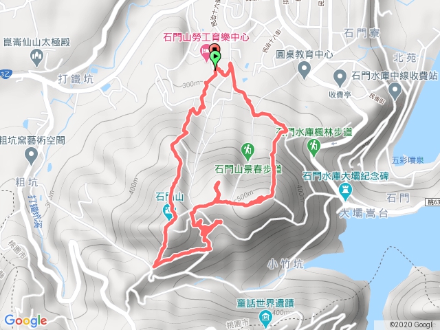 石門3山2景，石門山、清水坑山、太平山、觀音像、聖義宮