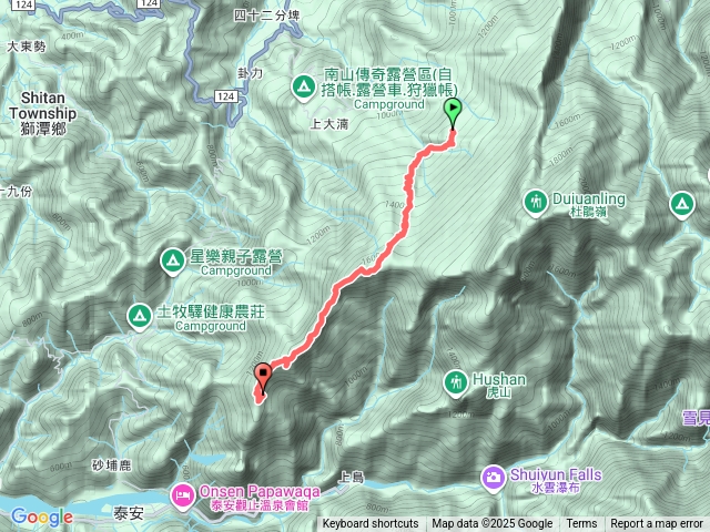 加里山前山七分遣所-騰龍山-横龍山北峰-橫龍山-横龍古道