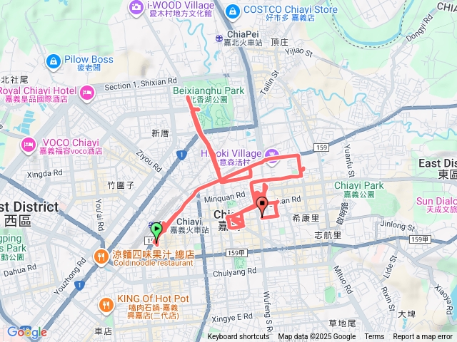 嘉義市市博路線預覽圖