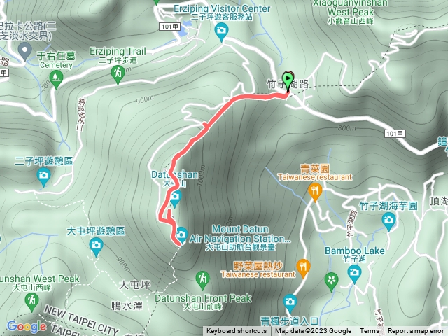 鞍部上大屯山主峰