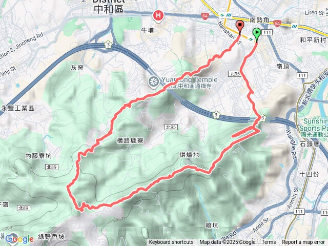 微笑山線/烘爐地土地公段