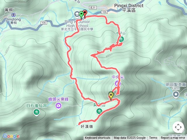 東勢格越嶺古道-臭頭山-中央尖山-慈母峰-普陀山-孝子峰O走.Vito.20250412