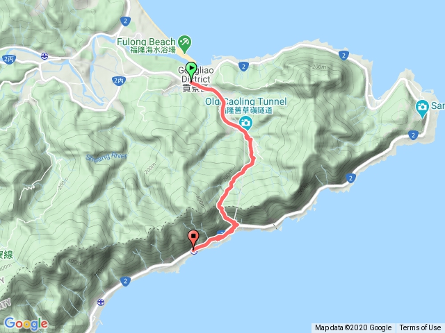 福隆→嶐嶺→石城車站