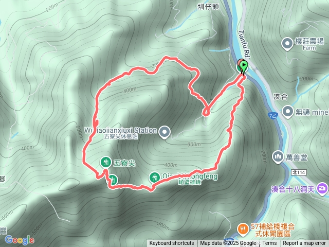 五寮尖標註五尖