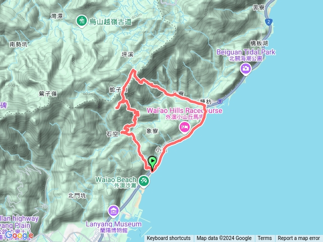 2024-05-05 外澳車站～石空古道～接天宮～象寮古道～坪溪古道～梗枋古道～頭城農場O繞預覽圖