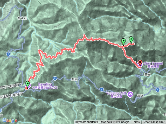 畢羊縱走預覽圖