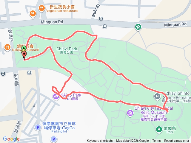 嘉市中山公園走42分鐘