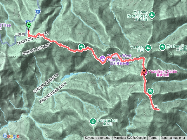 玉山後四峰三日 D1 停車場-玉山圓峰-東小南山-玉山南峰預覽圖