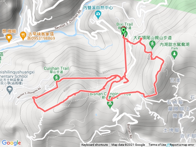 小溪頭、大崙頭山、大崙尾山