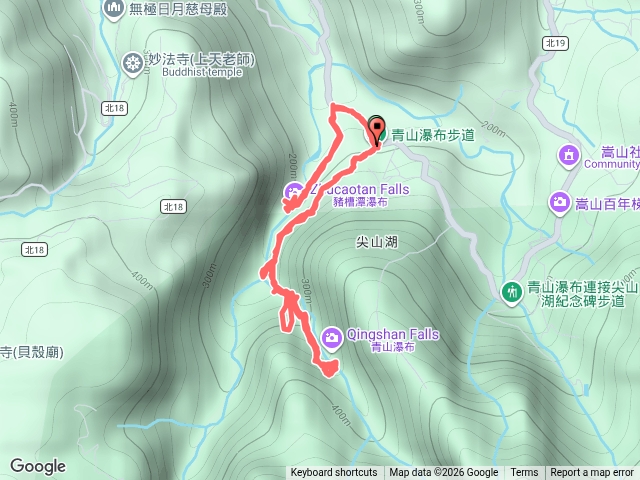 登山瀑布