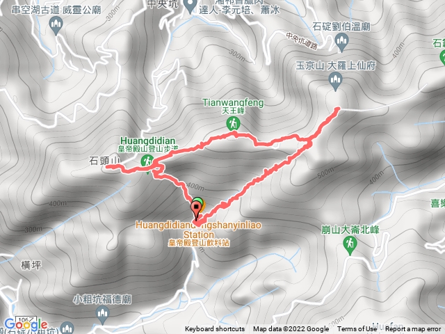 皇帝殿東西峰O型路線