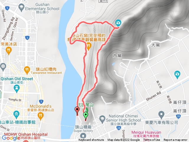 旗尾山一上三下