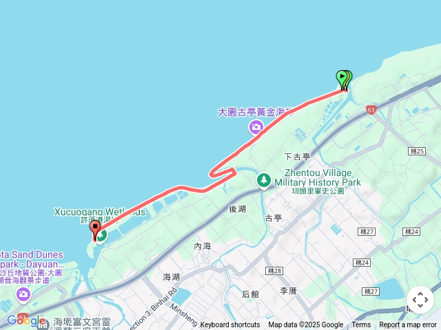 內海村海堤步道返（埔心溪口橋端施工封閉）預覽圖