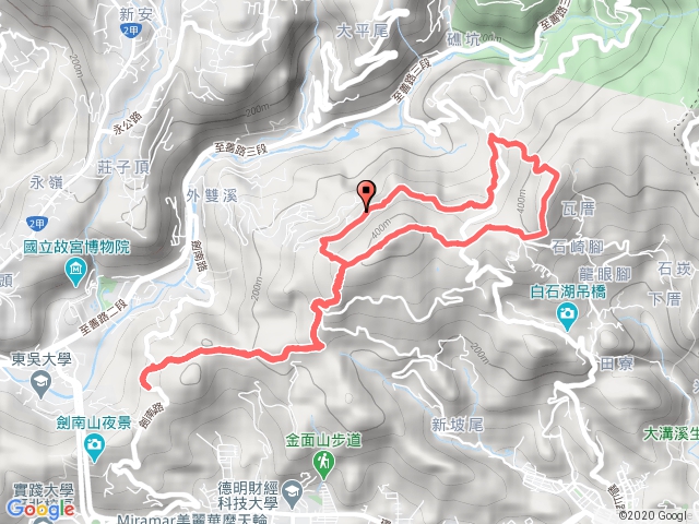 翠山碧溪步道大崙頭尾山劍南路翠山步道環形