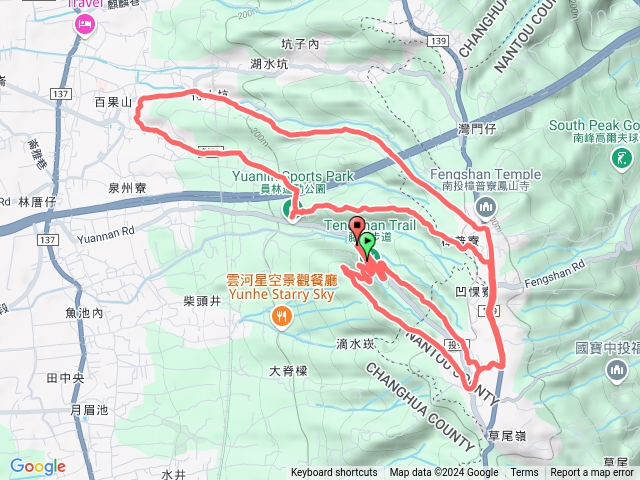 臥龍坡、隴頂古道、二百崁、萬里長城、藤山步道8字遶預覽圖