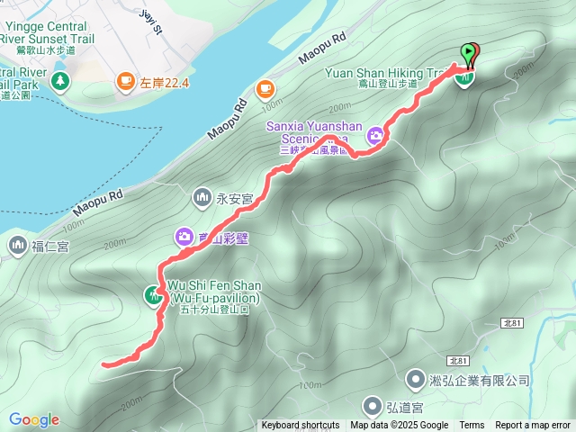鳶山岩+福德坑山+彩壁+五十分山
