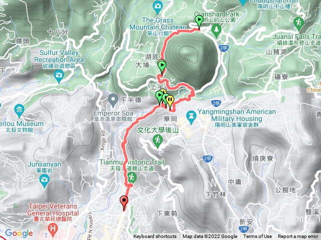 橫嶺天母古道翠峰瀑布猴洞圳
