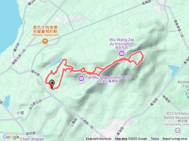 植物園→太武山