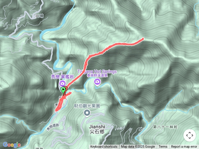 芝生毛台山，秀巒吊橋