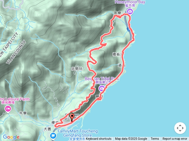 宜蘭梗枋山、橋板湖山、北關海岸環走（龜山車站-大溪車站）