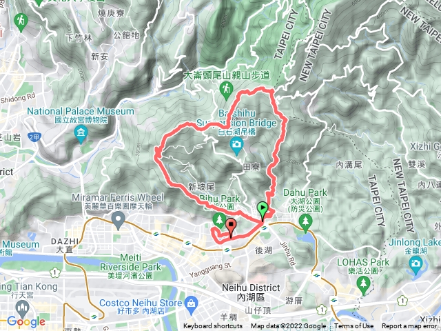 内湖雙心縱走