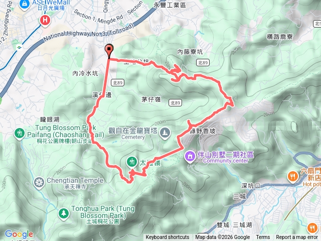 土城少觀所環型縱走，清水大尖山、青龍嶺、牛埔頭山、文筆山、太極嶺