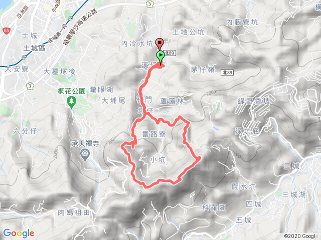 太極嶺連走五城山、甘露公園、南天母山、甘露寺