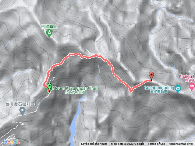北大武步道2.5k涼庭