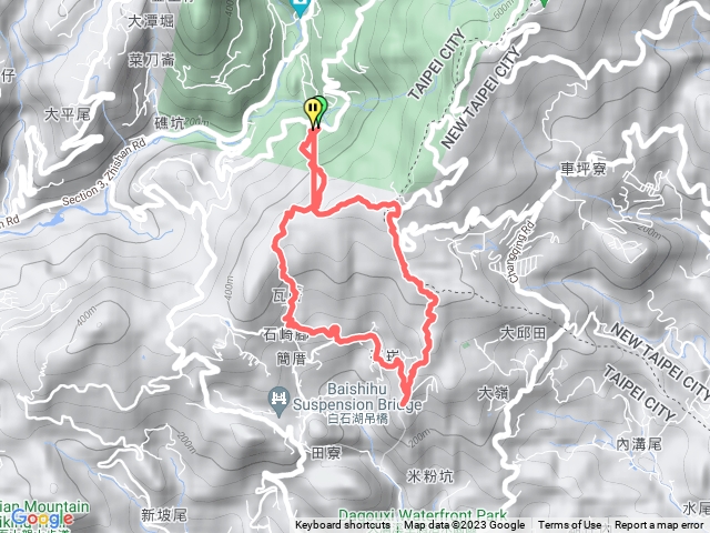 溪山里山-白石湖山-開眼山-龍船岩-溪山里山口