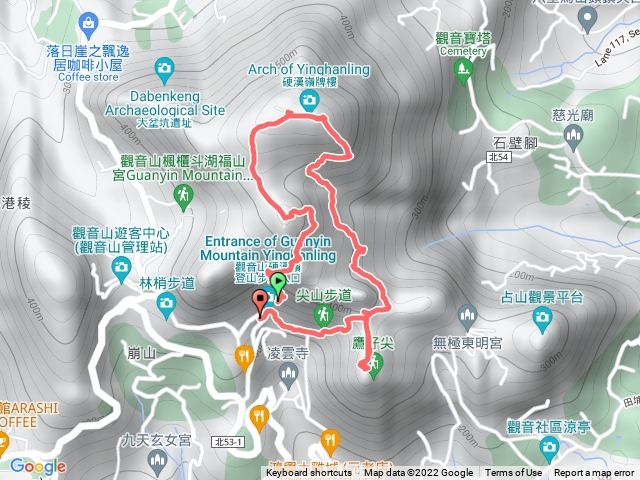 硬漢路-硬漢嶺-北橫古道-淩雲禪寺O型縱走