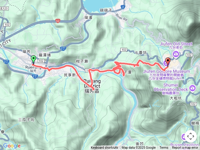 瑞芳車站到九份