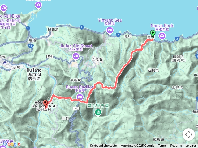 南子吝-劍龍稜-牡丹山-候硐