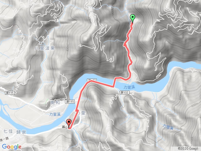 舊白鷺瀑布回程接馬路