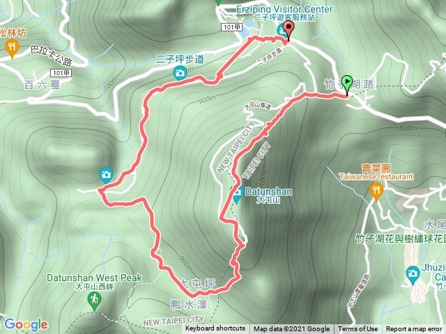 鞍部、大屯山、大屯坪、二子坪、大屯自然公園