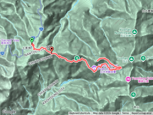玉山西峰步道單登健走預覽圖
