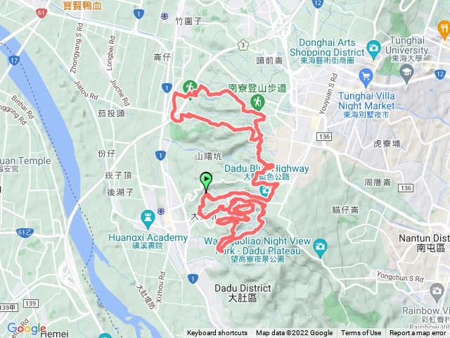 大肚山越野30k 2022