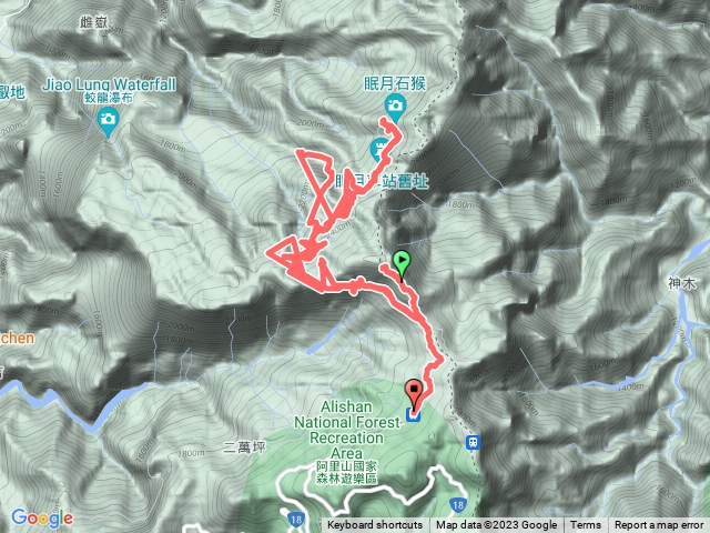 部分塔山步道（走錯路）+眠月線