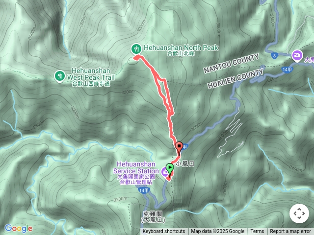 合歡北峰登山步道