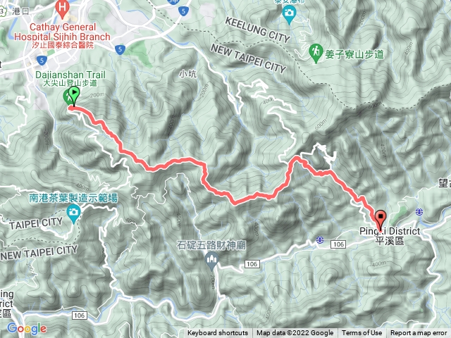 大尖山-四分子山-耳空龜山-平溪.