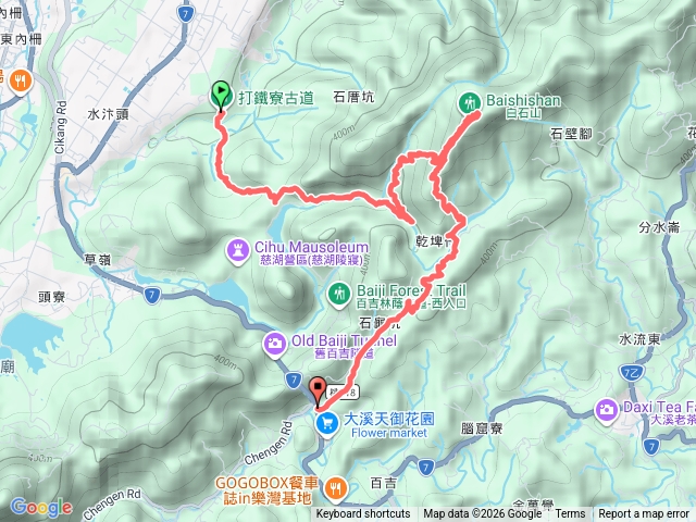 打鐵寮古道-濟安橋-舊崗哨-東興橋-石壁腳-白石山預覽圖