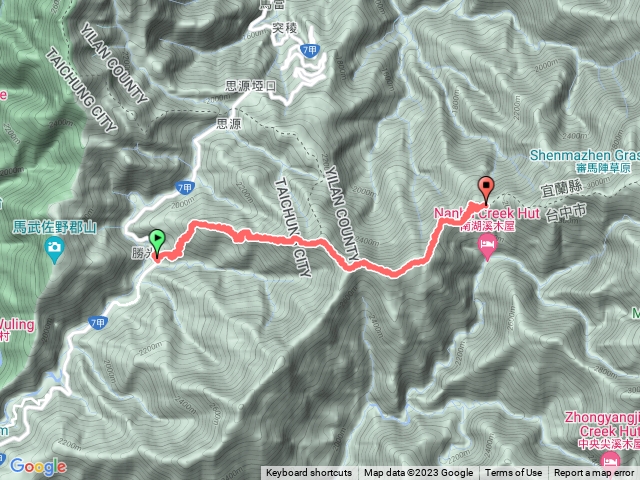 勝光登山口-雲陵山屋