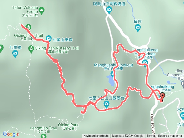 冷水坑、七星山、夢幻湖